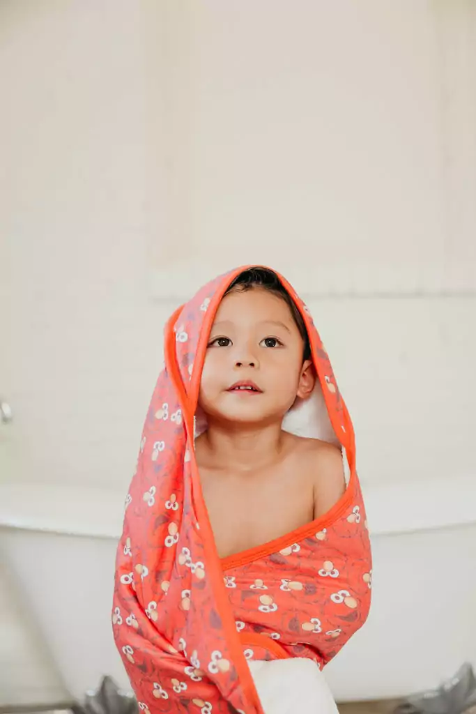 Elmo Premium Knit Hooded Towel made by Copper Pearl