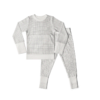Bamboo Organic Cotton Loungewear Set in Gridlock from Goumi