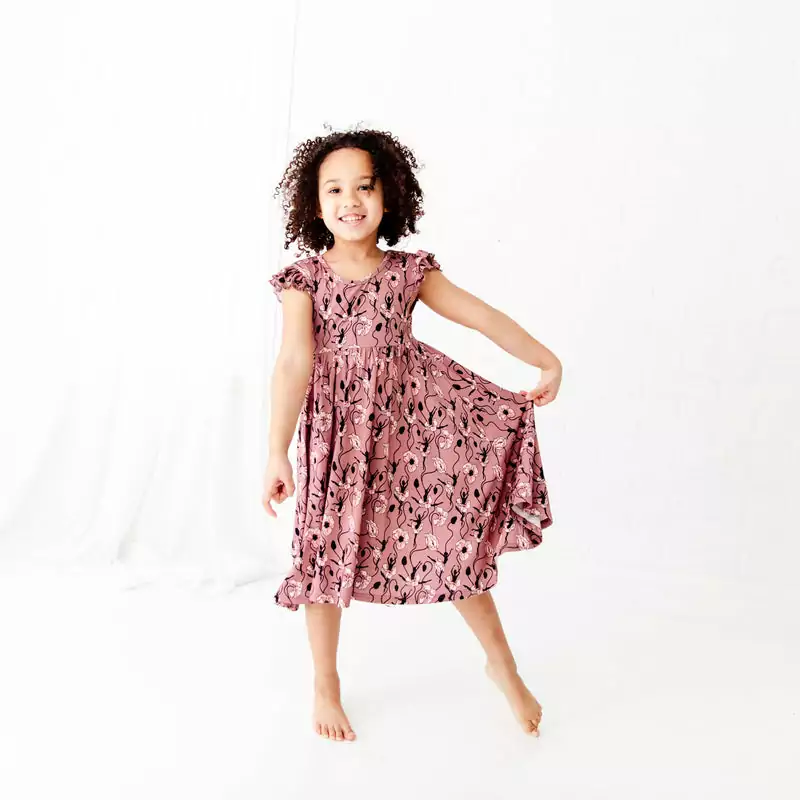 On Pointe Bamboo Viscose Short Sleeve Dress from Dreamiere
