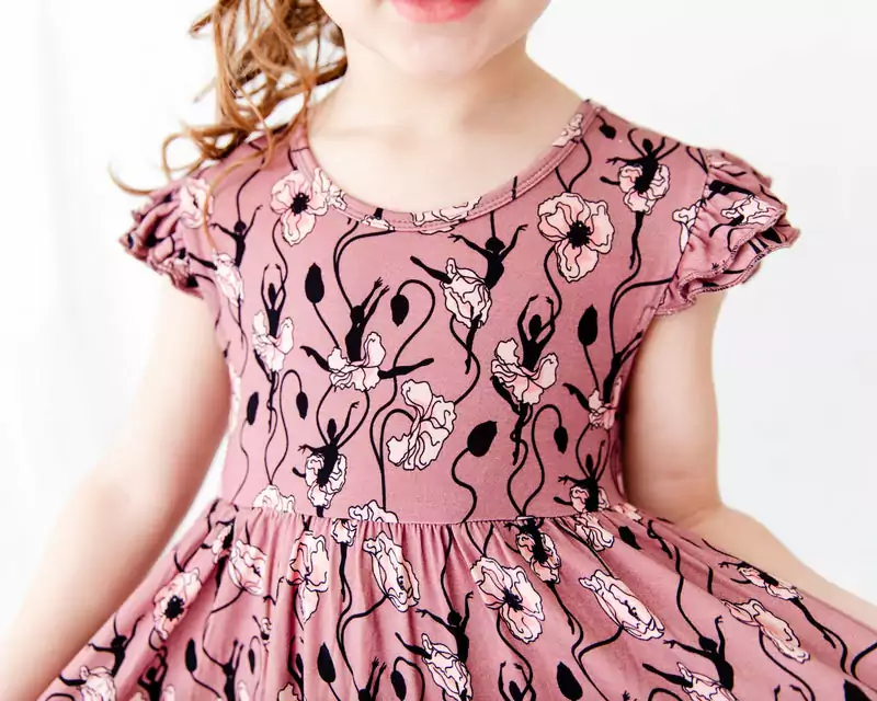 On Pointe Bamboo Viscose Short Sleeve Dress