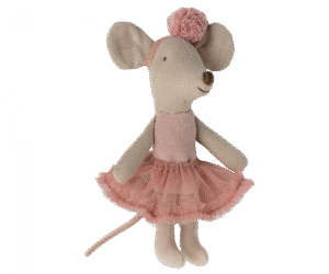 Maileg Ballerina Mouse Little Sister in Rose