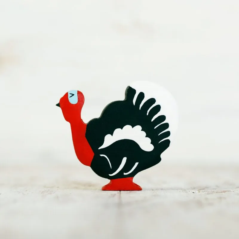Wooden Caterpillar Toys Turkey Wooden Figurine