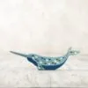 Wooden Caterpillar Toys Narwhal Wooden Figurine