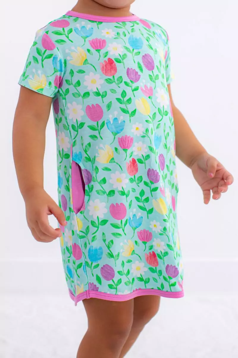 Blossom Bamboo Viscose Birdie Lounge Gown