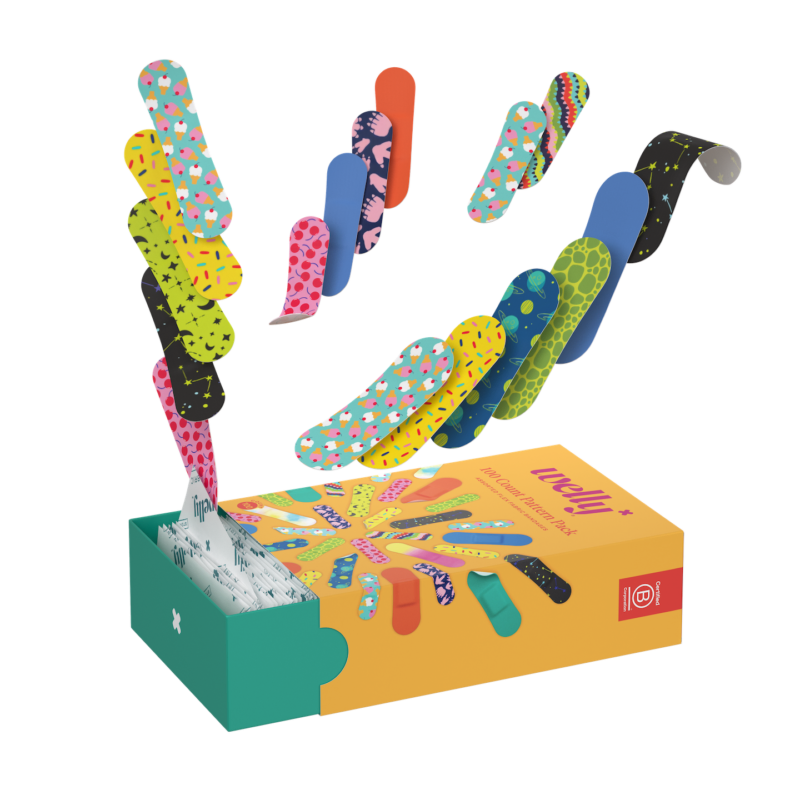 Flexible Fabric Bandage Refill Carton from Welly