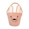 Emerson and Friends Rope Easter Basket in Pink Bunny