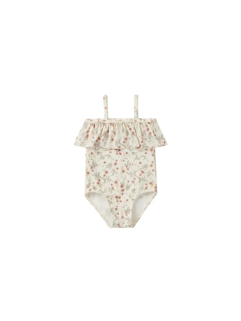 Rylee + Cru Ruffle One-Piece In Aster