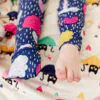 Clouds & Raindrops Convertible Footie available at Blossom