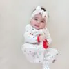 Zippered Footie in Cloud Rainbow Heart from Kyte BABY