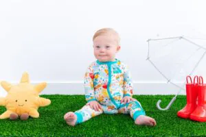 Birdie Bean Puddles Bamboo Viscose Convertible Romper
