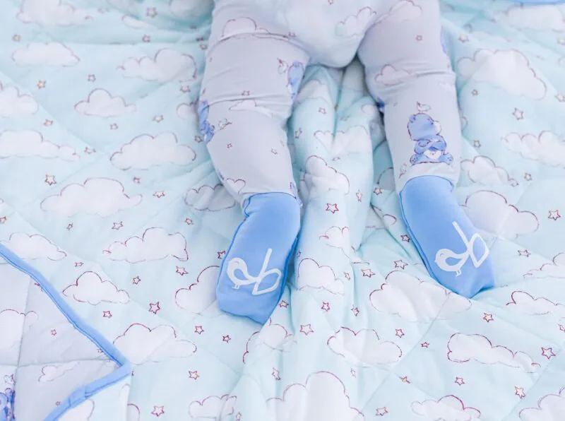Care Bears Baby Grumpy Bear Bamboo Viscose Convertible Romper