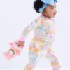 Birdie Bean Care Bears Baby Spring Flowers Bamboo Viscose Convertible Romper