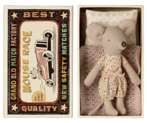 Maileg Little Sister Mouse in Matchbox