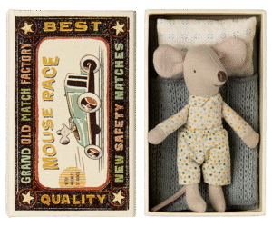 Maileg Little Brother Mouse in Matchbox