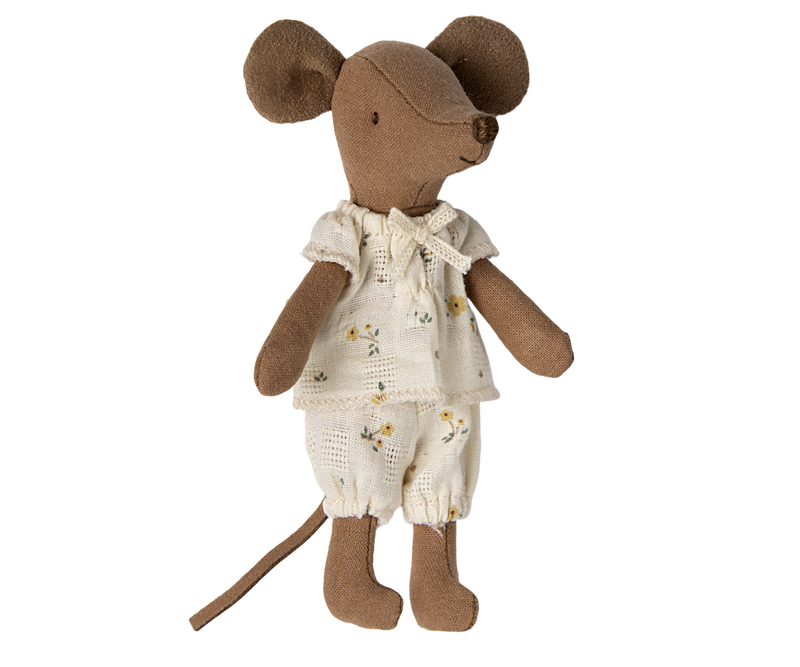 Big Sister Pajama Mouse in Matchbox from Maileg