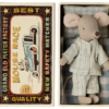 Maileg Big Brother Mint Pajama Mouse in Matchbox