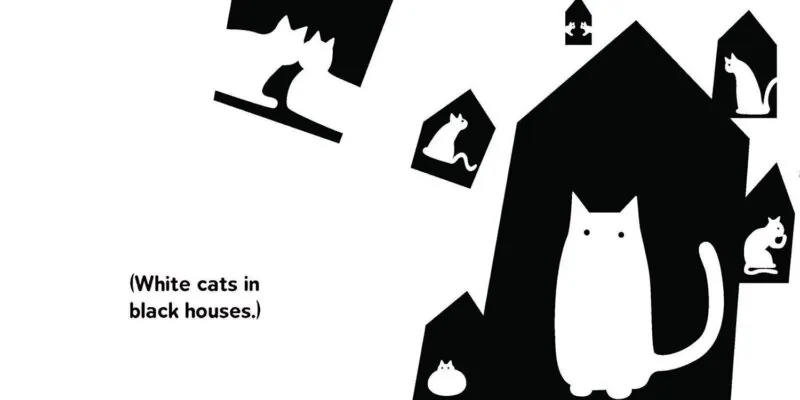 Black Cat & White Cat Board Book made by Sourcebooks