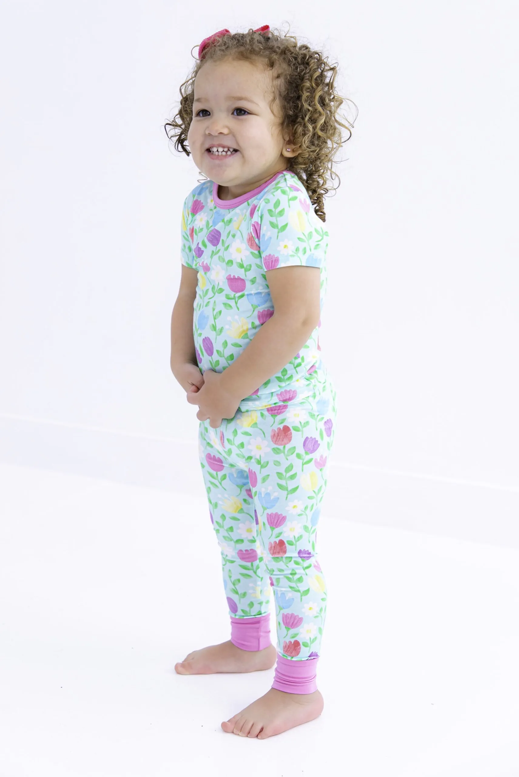 Birdie Bean Blossom Bamboo Visose Two-Piece Pajamas - FINAL SALE