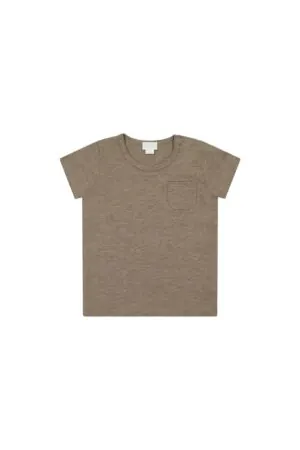 Jamie Kay Organic Cotton Slub Tee in Mouse Marle