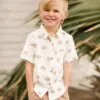 Collared Short Sleeve Shirt in Paradise from Rylee + Cru