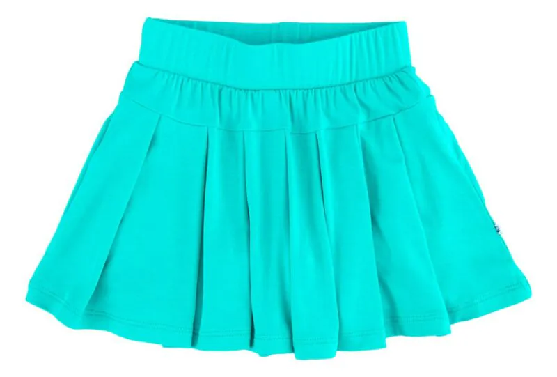 Birdie Bean Seafoam Bamboo Viscose Pleated Skort