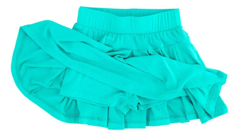 Birdie Bean Seafoam Bamboo Viscose Pleated Skort