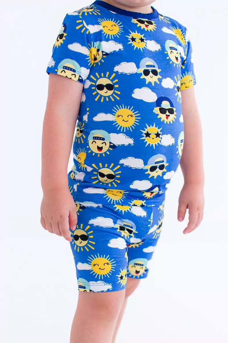 Birdie Bean Apollo Bamboo Viscose Two-Piece Short Sleeve Pajamas