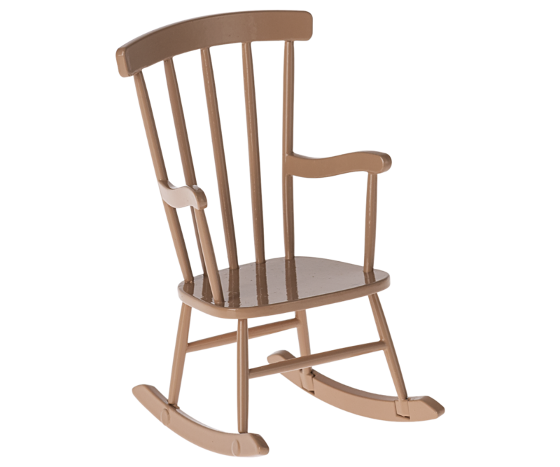 Maileg Rocking Chair for Mouse in Dark powder