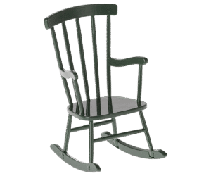 Maileg Rocking Chair for Mouse in Dark green
