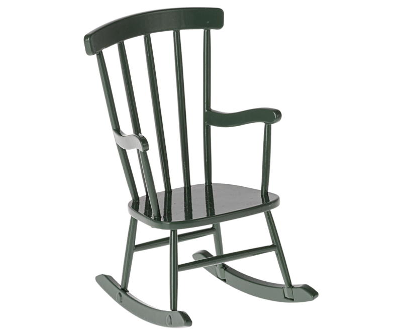 Maileg Rocking Chair for Mouse in Dark green