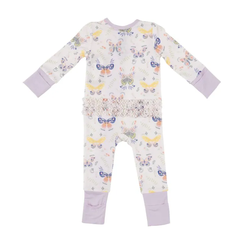 Botany Butterflies Bamboo Viscose Romper from Angel Dear