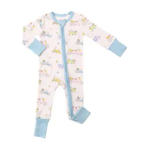 Angel Dear Bikes in Pink Bamboo Viscose Romper