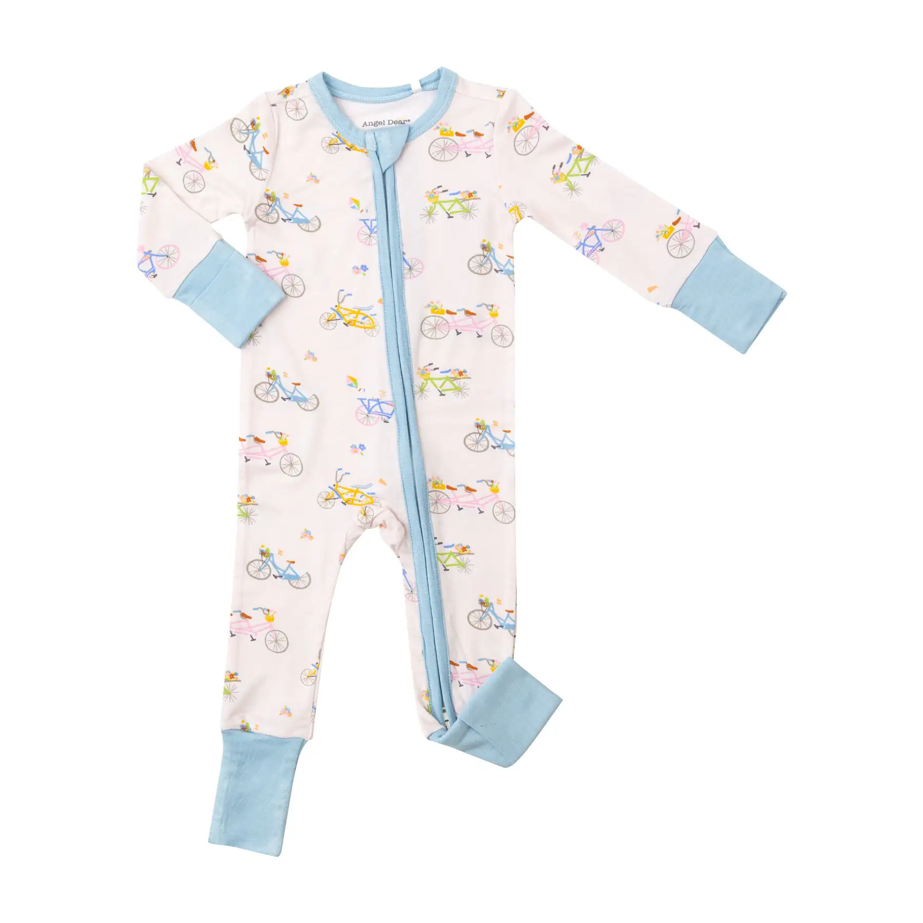 Angel Dear Bikes in Pink Bamboo Viscose Romper