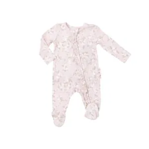 Angel Dear Floaty Day Daisies Bamboo Viscose Ruffle Front Footie