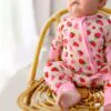 Sun-Kissed Berry Melon Bamboo Viscose Convertible Footie from Free Birdees