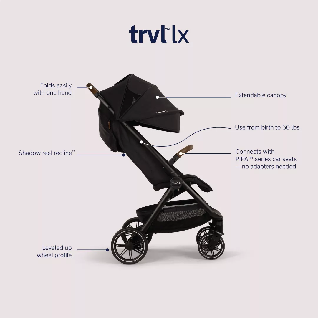 trvl lx stroller features at a glance
