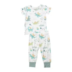 Angel Dear Dragons Bamboo Viscose Short Sleeve Lounge Wear Set