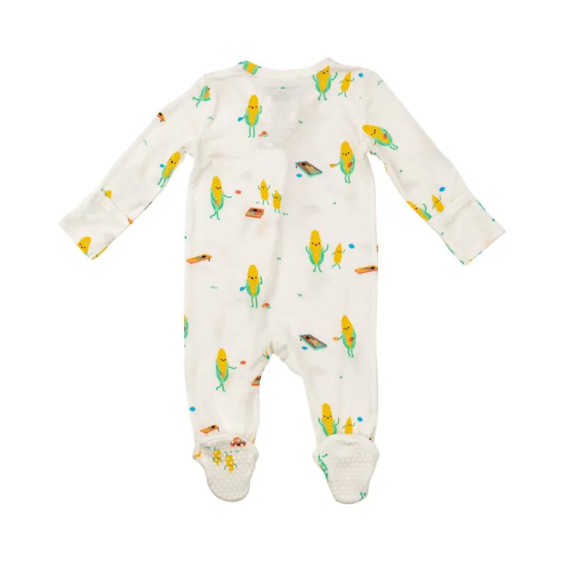 Cornhole Bamboo Viscose Footie from Angel Dear