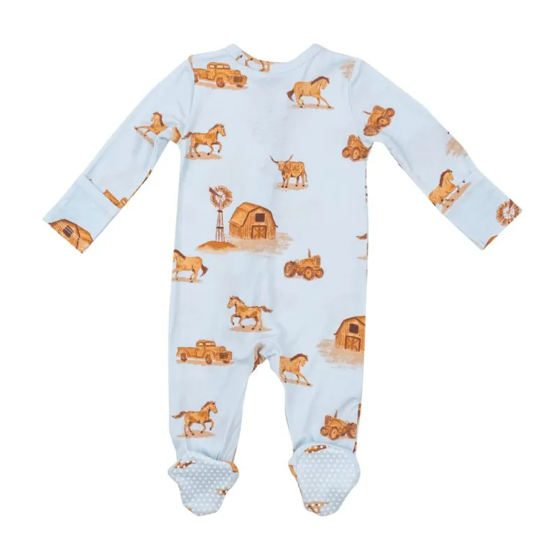 Cowboy Ranch Bamboo Viscose Footie
