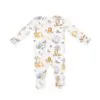Painted Safari Animals Bamboo Viscose Footie from Angel Dear