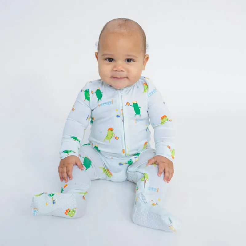 Pickleball Bamboo Viscose Footie from Angel Dear