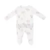 Elephant And Bunny Ballerinas Bamboo Viscose Ruffle Back Footie from Angel Dear