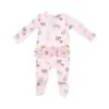 Vintage Kitten Bamboo Viscose Ruffle Back Footie from Angel Dear