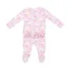 Bunny Meadow Bamboo Viscose Ruffle Back Footie