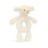 Jellycat Bashful Lamb Ring Rattle Toys