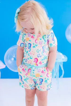 Birdie Bean Coral Bamboo Viscose 2-Piece Lounge Set