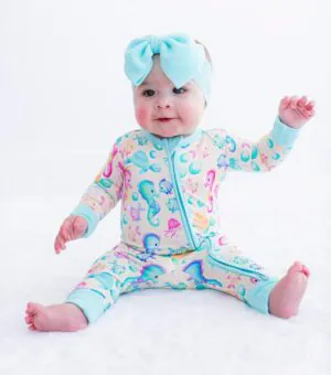 Birdie Bean Coral Bamboo Viscose Convertible Romper