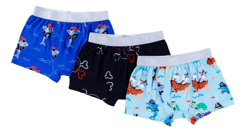 Birdie Bean Pirates Bamboo Viscose Boxer Brief Set