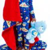 Birdie Bean Care Bears Bedtime Pizza Bamboo Viscose Long Sleeve 2-Piece Pajamas