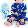 Birdie Bean Care Bears Bedtime Pizza Bamboo Viscose Convertible Romper